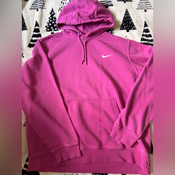 Nike Tops - Nike tech pink hoodie size XL